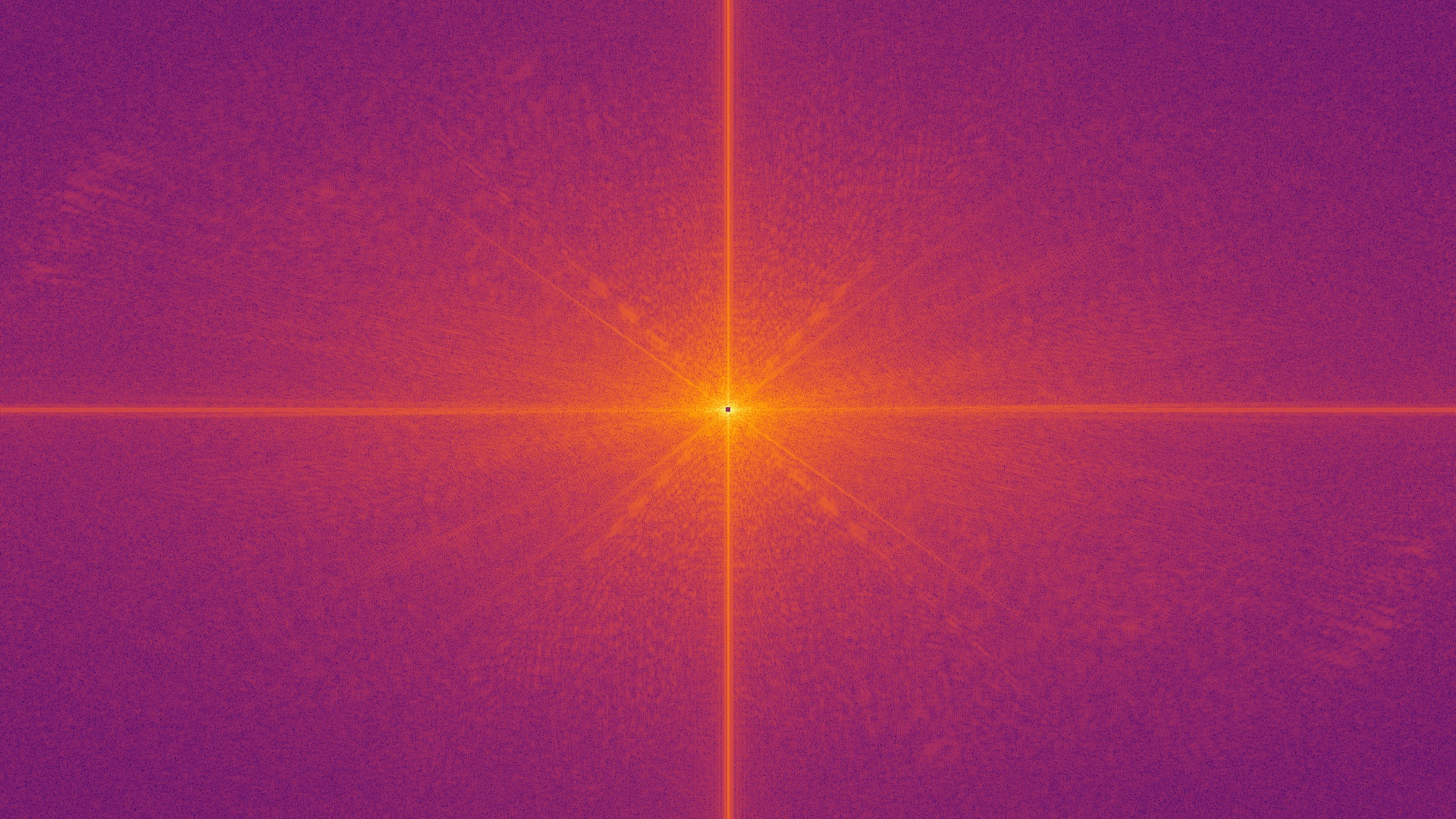 FIGURE 1.1: 2D FAST FOURIER TRANSFORM MAGNITUDE SPECTRUM (FEROD L2)